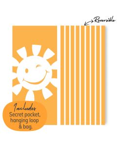 CLASSIC STRIPE TOWEL, ORANGE