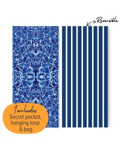 CLASSIC STRIPE TOWEL, NAVY